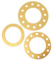 Gold Rear Sprockets